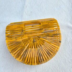 Cult gaia ark arc acrylic tortoise shell bag